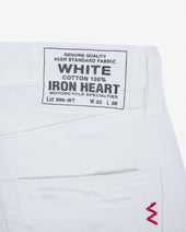 13.5oz Denim Slim Straight Cut Jeans - White