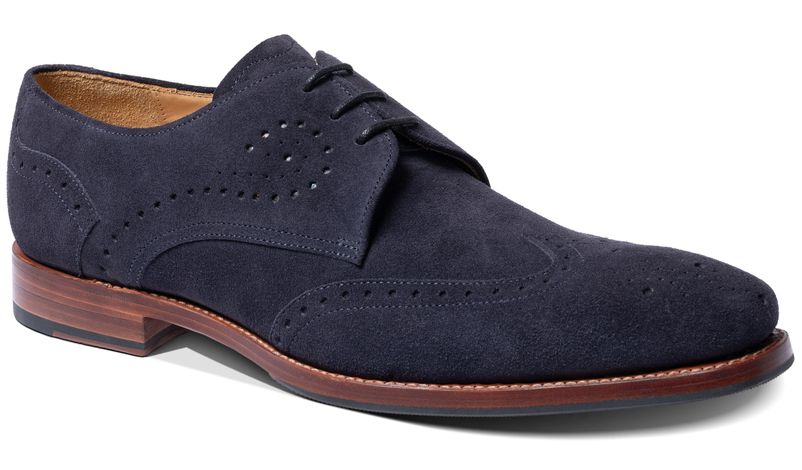 George Dark Blue Suede