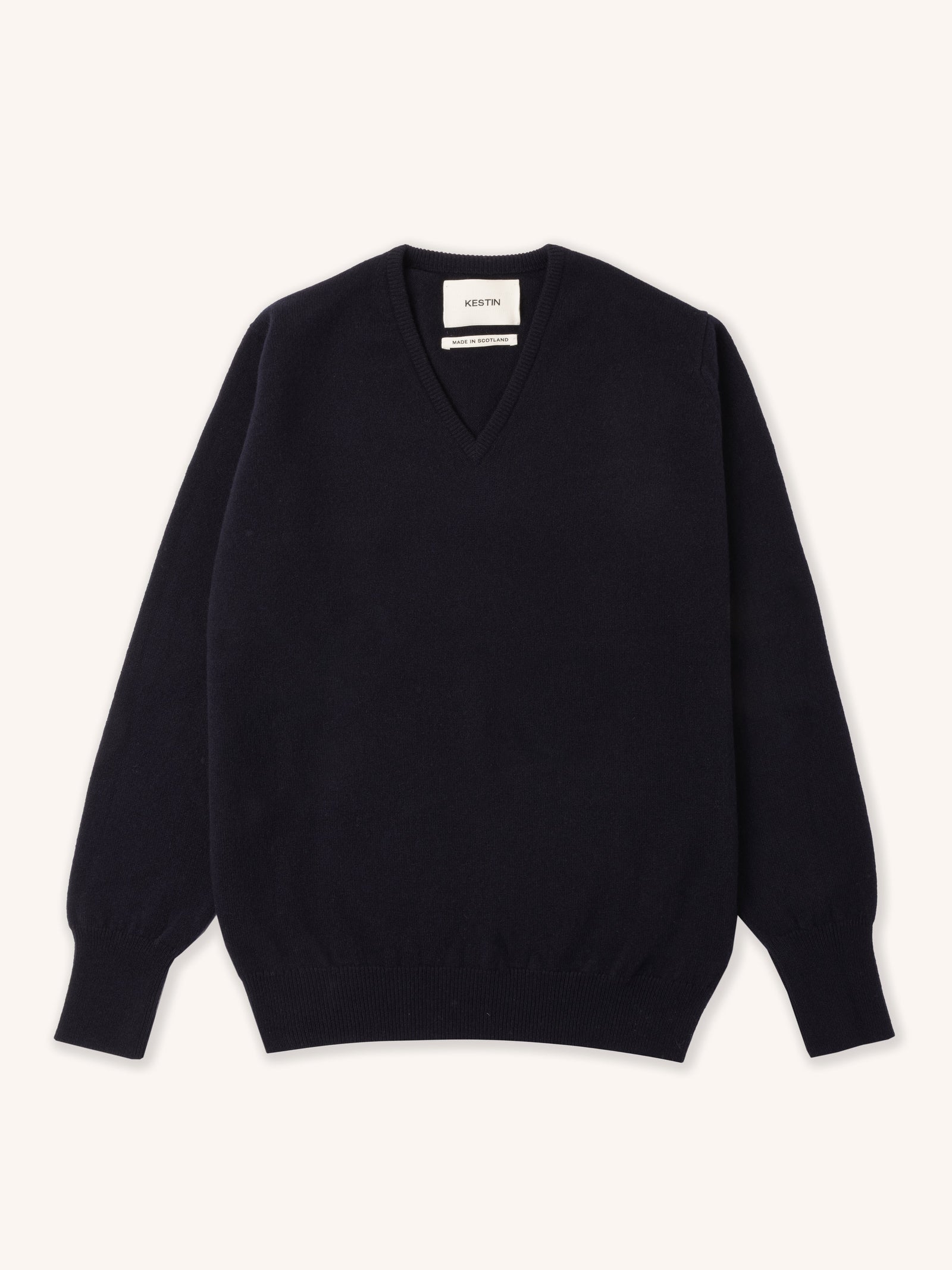 Fine Gauge V Neck In Lambswool