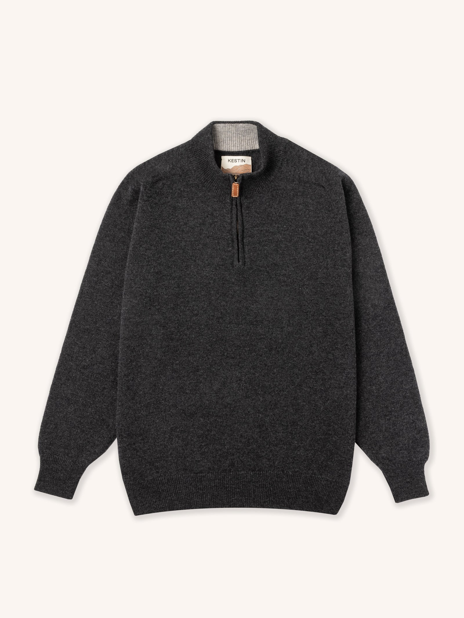 Fine Gauge Quarter Zip In Lambswool