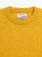 Brushed Shetland Crew in Nugget Lambswool