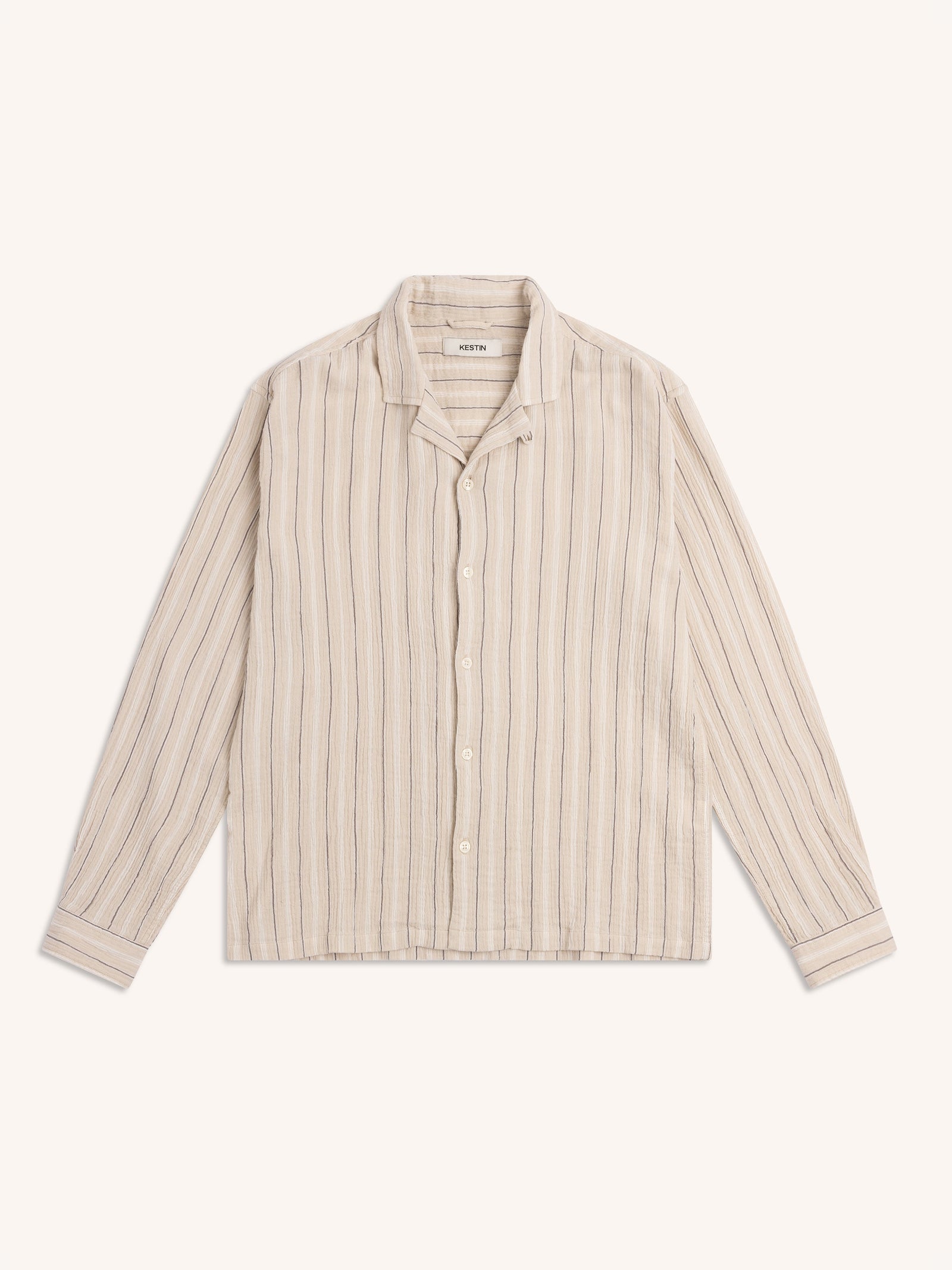 Tain Shirt In Double Weave Seersucker