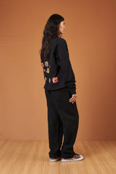 Unisex Drawstring Textured Trousers