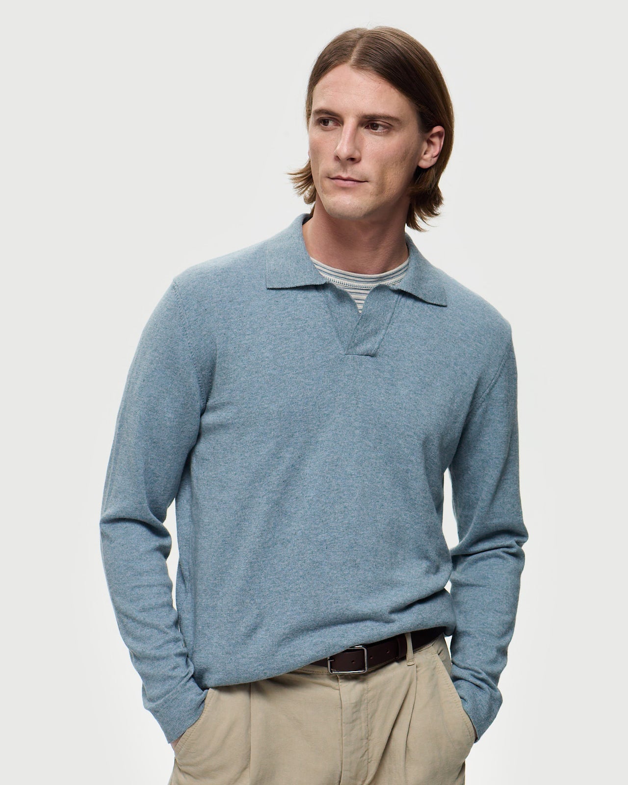 Polo Dubino Bleu Acier