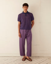 Lattice Polo - Duotone Stripe