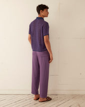 Lattice Polo Duotone Stripe