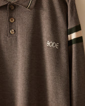 Duotone Stripe Cycling Polo Grey