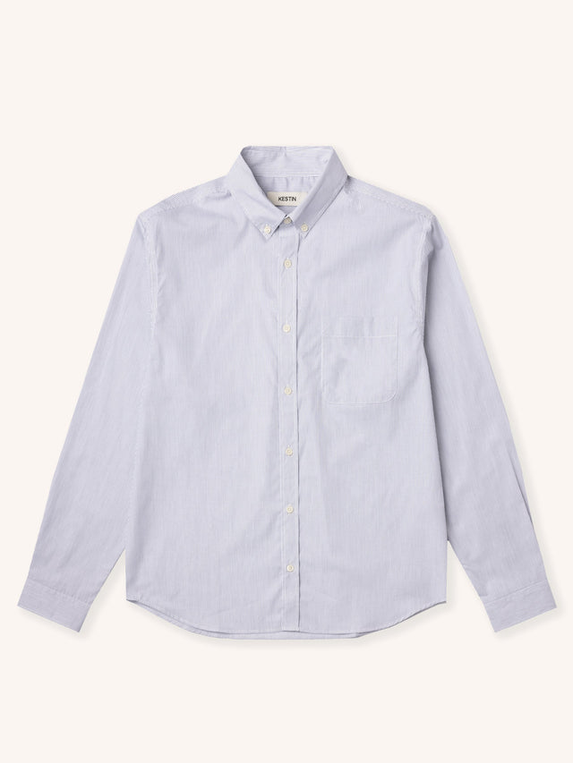 Raeburn Button Down Shirt in White Stripe