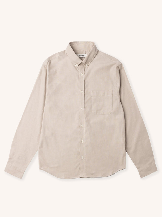 Raeburn Button Down Shirt in Putty Stripe