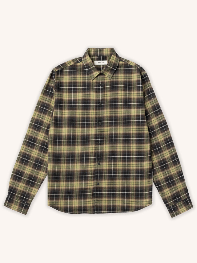 Dirleton Shirt in Green / Black Check Flannel