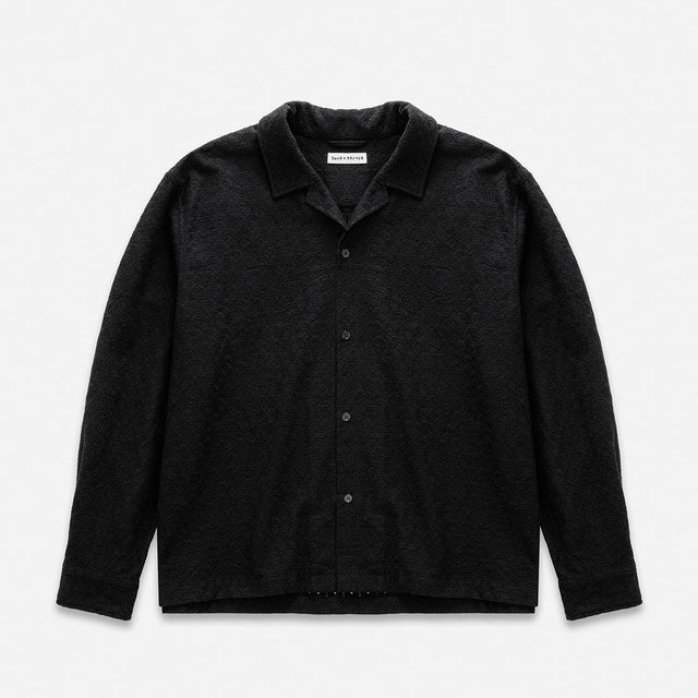 Duke Black Crochet Shirt