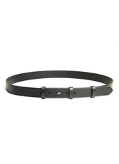 ARCHITECT | Steel Hook Leather Belt | Black/Palladium