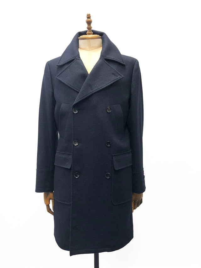 Dalton Wool Moon Fabric Double Breasted Coat