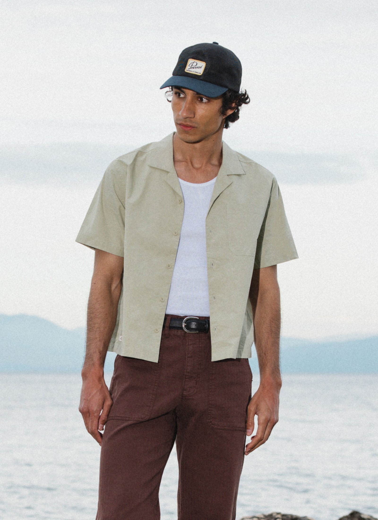 Daniel Boxy Cuban Shirt | 100% Cotton | Pistachio