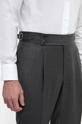 Dark Grey Soragna Trousers Made In Italy