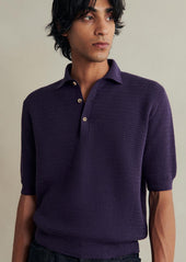 Honeycomb Knit Polo