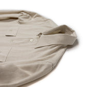 Artist Shirt In Undyed Cotton And Hemp Gabardine