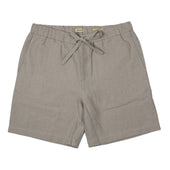 Traveler shorts in Undyed Belgian linen