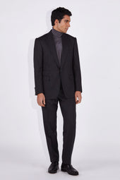 Haiden Grey Notch Lapel Wool Suit