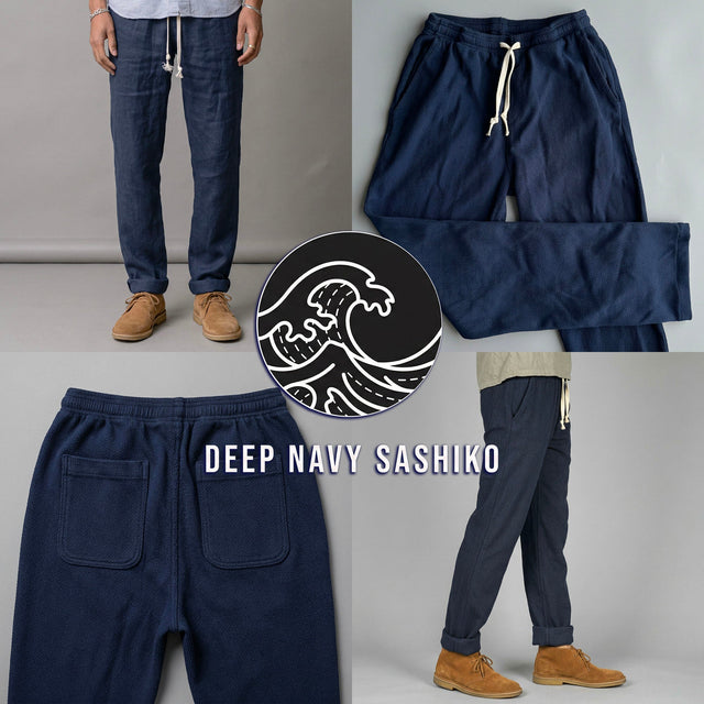 Laidback Pant Deep Sashiko Project May Shipment