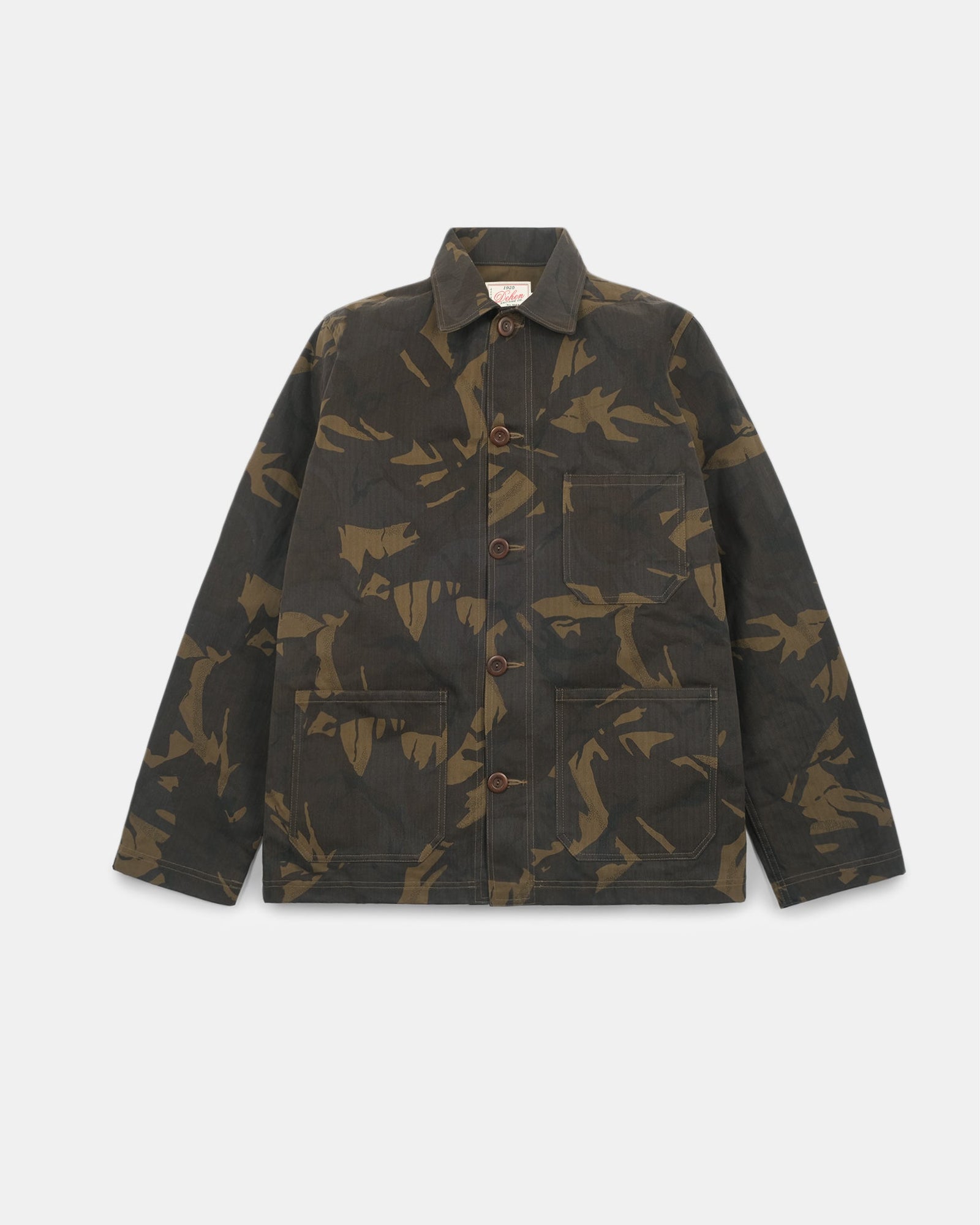 Woven Chore Coat Darkwood Camouflage