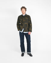Woven Chore Coat Darkwood Camouflage