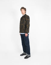 Woven Chore Coat Darkwood Camouflage