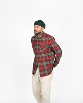 Crissman Overshirt Red Fraser Plaid