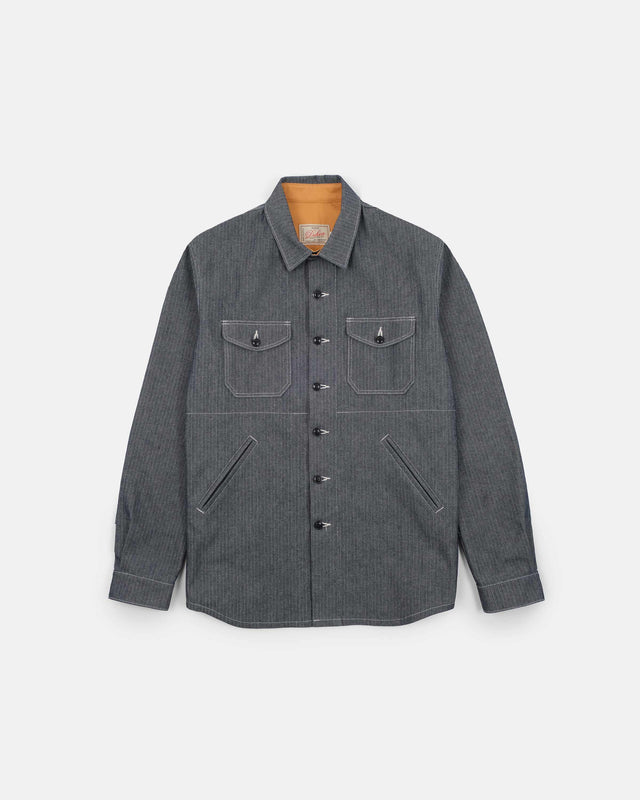Crissman Overshirt Herringbone Bull Denim