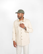 Crissman Overshirt Natural Sashi Ori