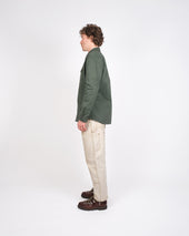 Crissman Overshirt Waxed Cotton Spruce
