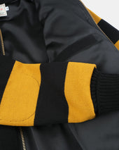 Full Throttle Striped Moto Hoodie Old Gold