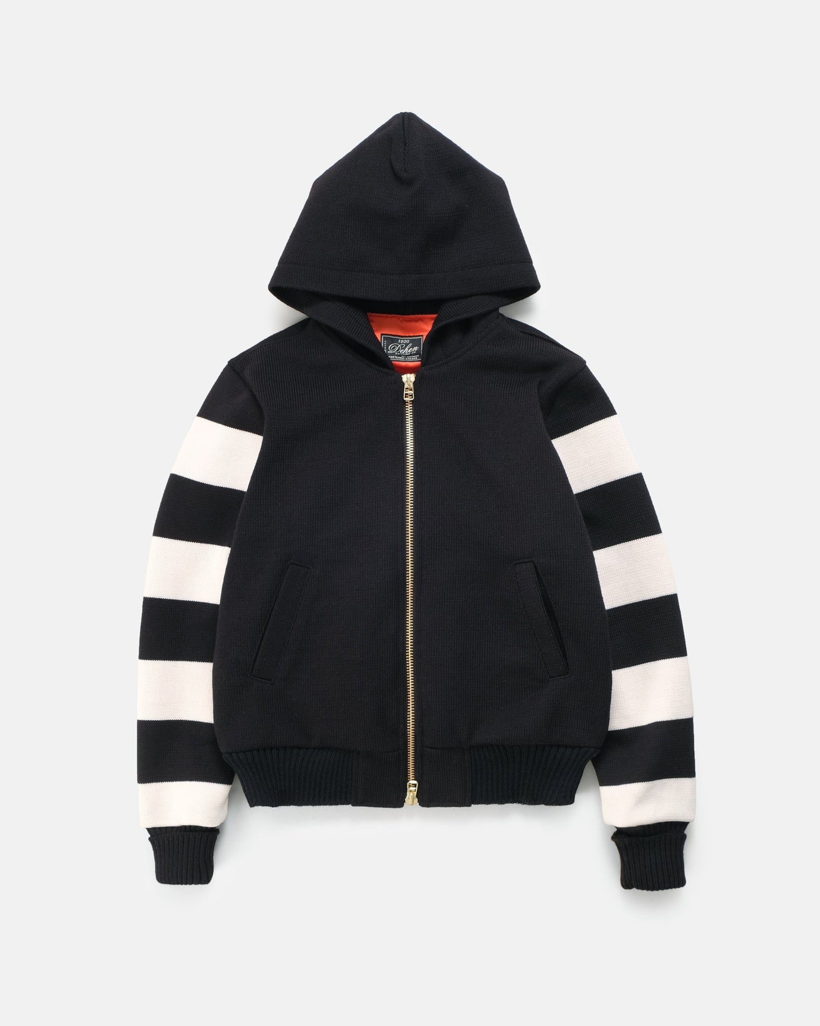 Full Throttle Striped Moto Hoodie