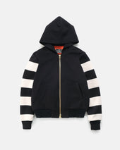 Full Throttle Striped Moto Hoodie