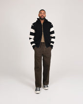 Full Throttle Striped Moto Hoodie