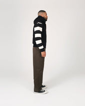 Full Throttle Striped Moto Hoodie