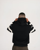 Full Throttle Striped Moto Hoodie