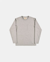 Heavy Duty Long Sleeve Tee Single Pocket Heather