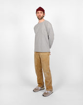 Heavy Duty Long Sleeve Tee Non Pocket W Cuff Heather