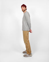 Heavy Duty Long Sleeve Tee Non Pocket W Cuff Heather