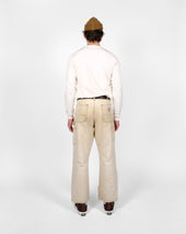 Heavy Duty Long Sleeve Tee - Non Pocket w/ Cuff - Natural