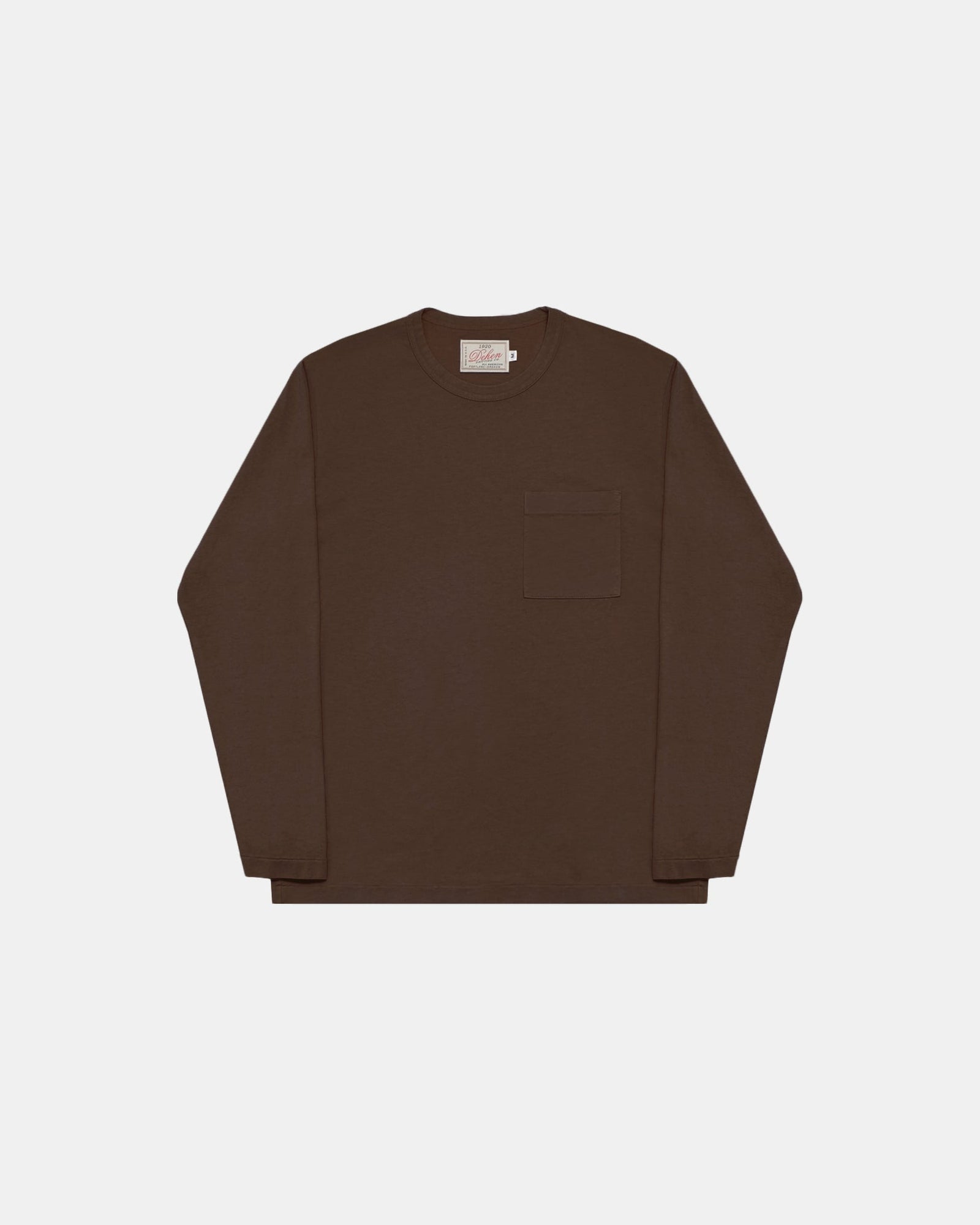 Heavy Duty Long Sleeve Tee Single Pocket