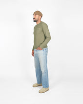 Heavy Duty Long Sleeve Tee Single Pocket Fatigue