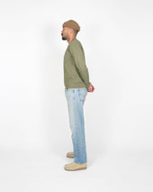 Heavy Duty Long Sleeve Tee Single Pocket Fatigue