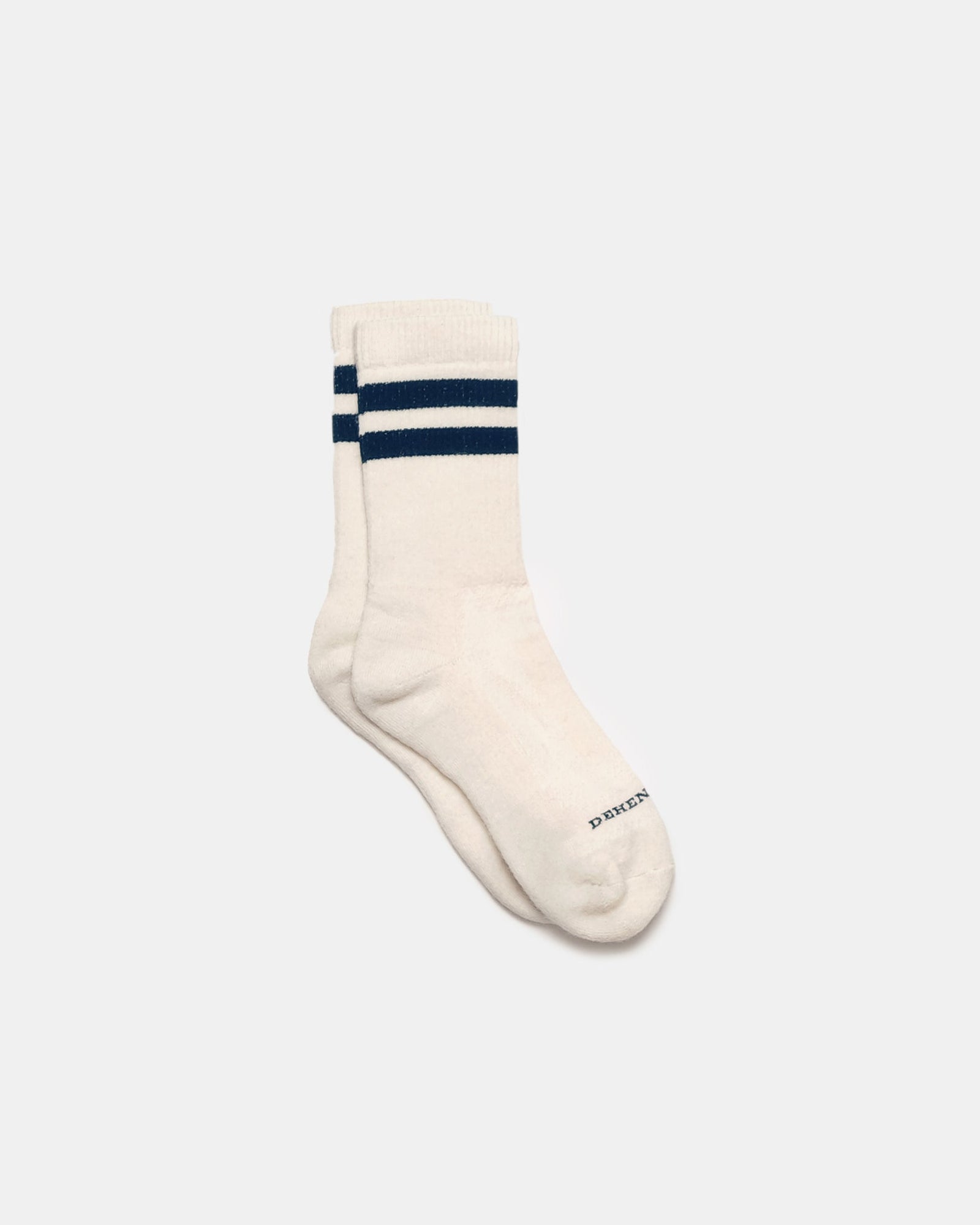 Heavy Duty Wool Socks Off White Navy
