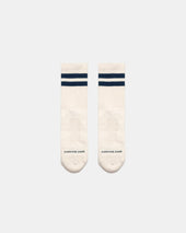 Heavy Duty Wool Socks Off White Navy