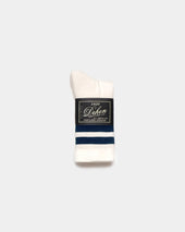 Heavy Duty Wool Socks Off White Navy