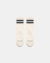 Heavy Duty Wool Socks Off White Charcoal