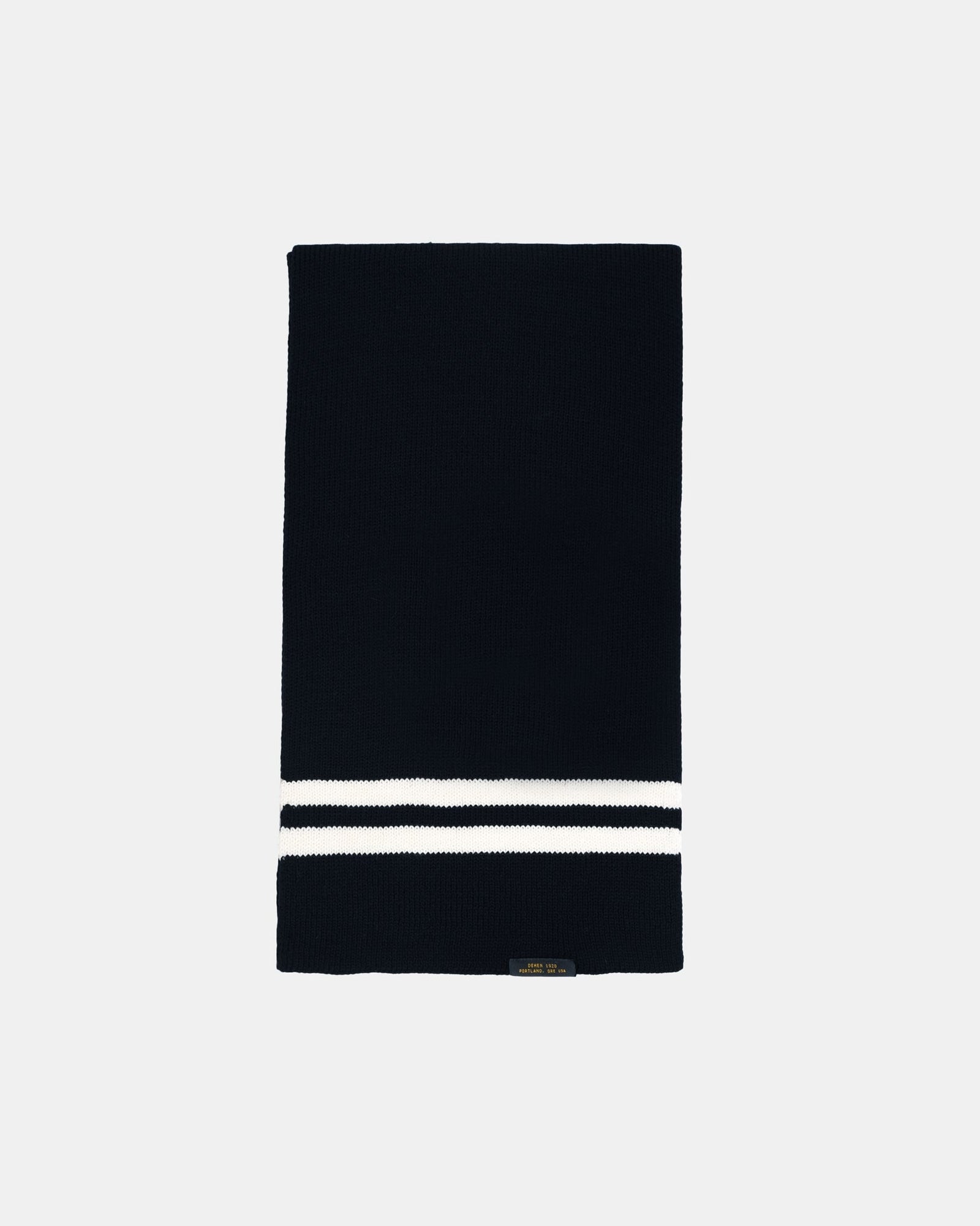 Striped Wool Scarf Off White