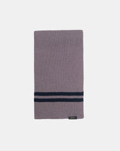 Striped Wool Scarf Smoke